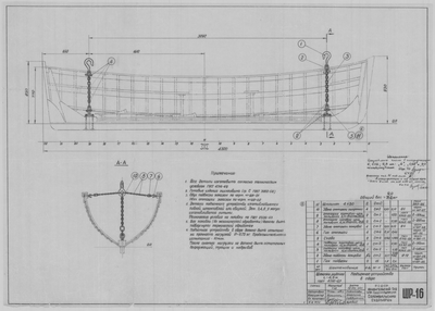 ШР_16_ШлюпкаРабочая_4,5метра_ПодъемноеУстройство_1962